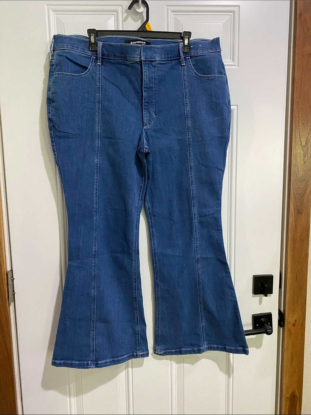 Express Blue Flare Jeans for Women